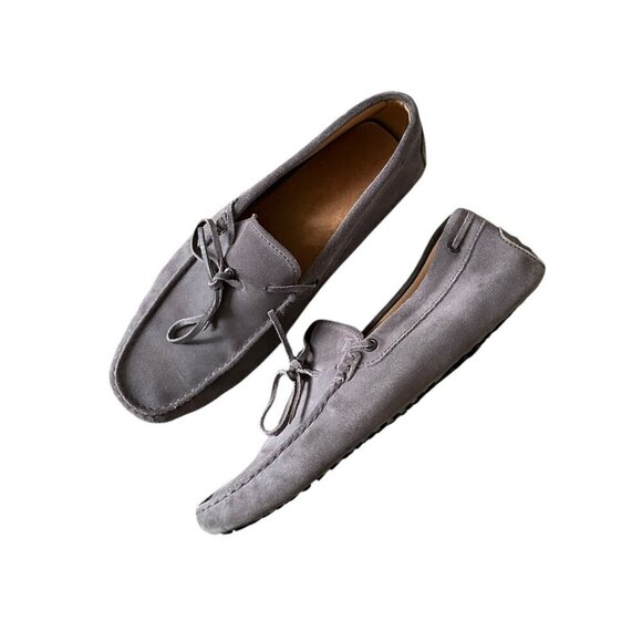 Tod’s Gommino Suede Driver Loafers Gray Men’s Size 9.5 US 8 UK main image 8